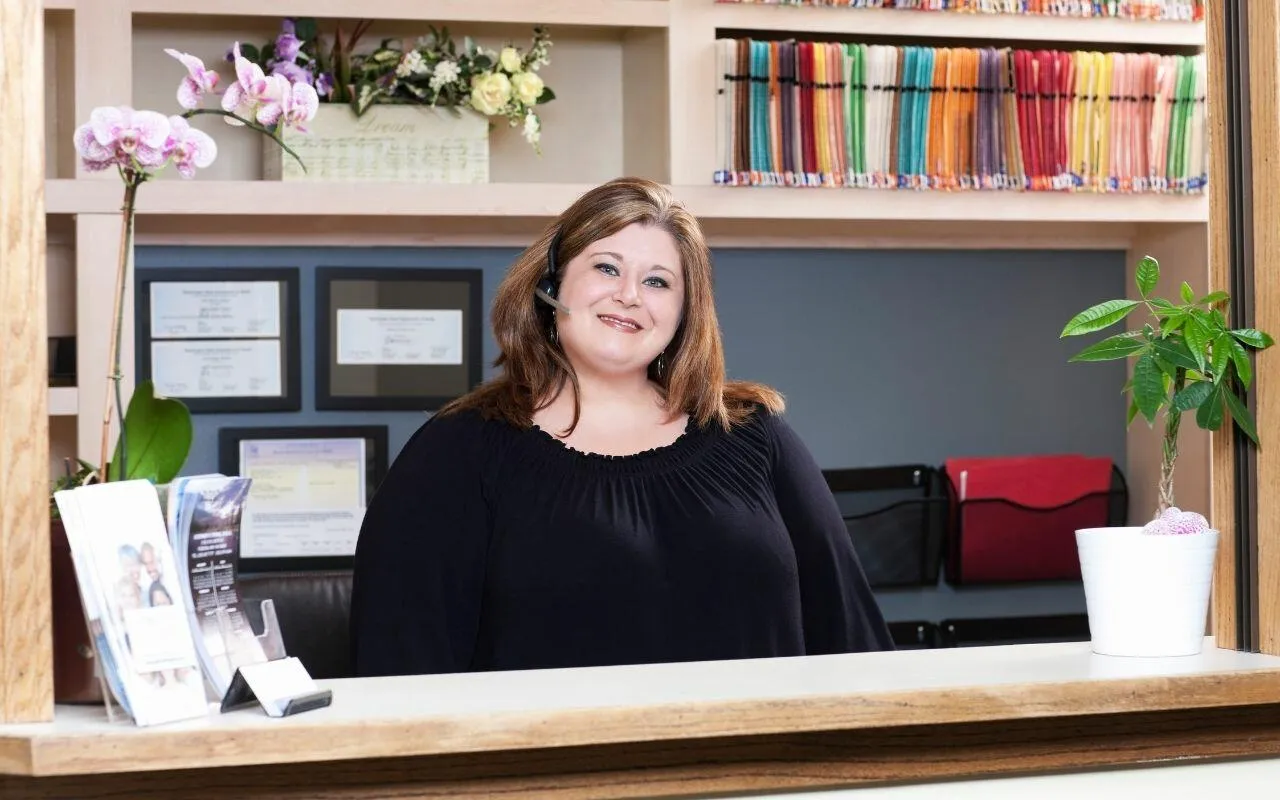 dental receptionist oral health care team Bradford Family Dentistry
