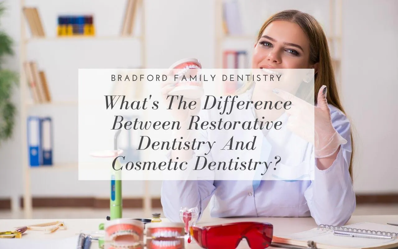 difference between restorative dentistry and cosmetic dentistry
